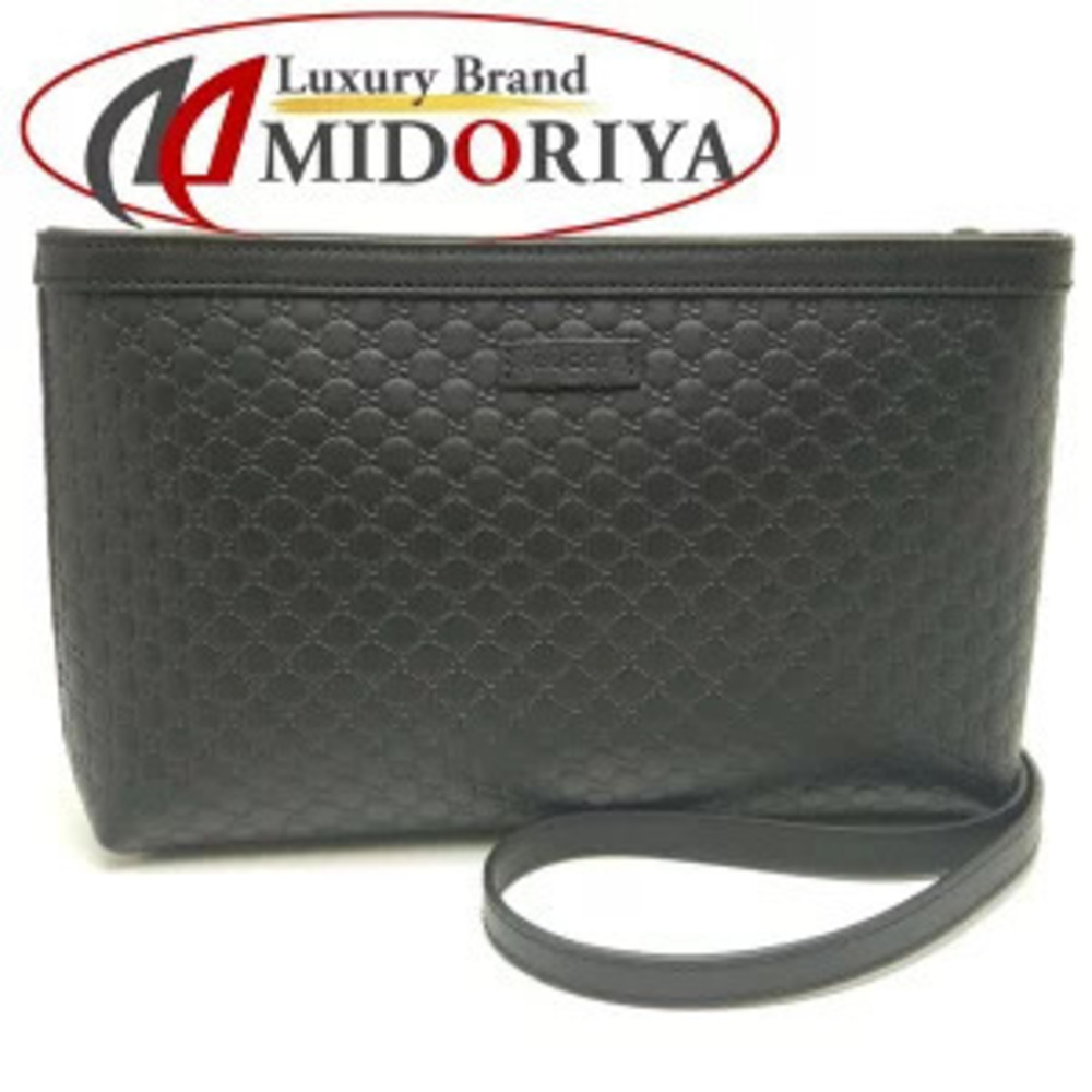 Gucci Microguccissima Leather Shoulder Bag Black
